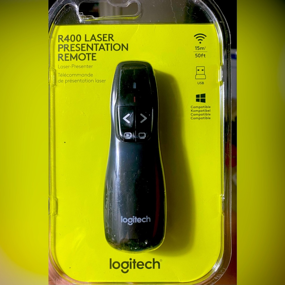 NIB - LOGITECH R400 LASER PRESENTATION REMOTE